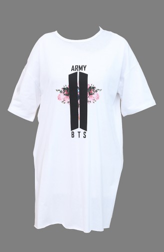 T-shirt Basique 4002-03 Blanc 4002-03