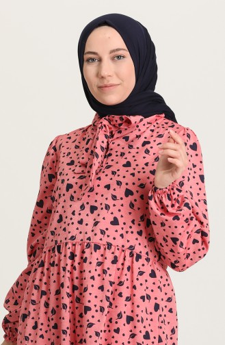 Red Hijab Dress 1443-01