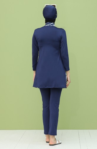 Navy Blue Swimsuit Hijab 2040