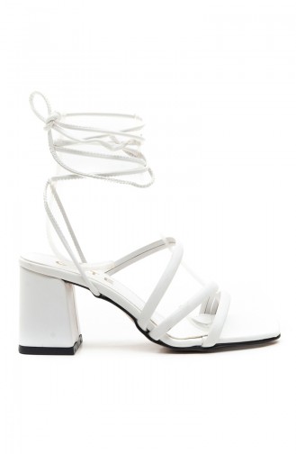 White Summer Sandals 01