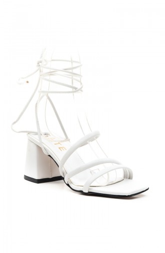 White Summer Sandals 01