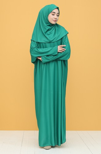 Robe de Prière Vert 4537-10
