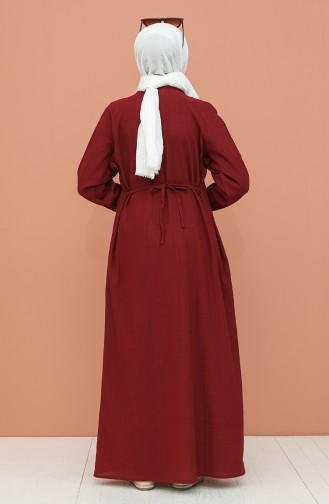 فستان أحمر كلاريت 5353-01