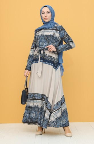 Mink Hijab Dress 20Y3034303F-01