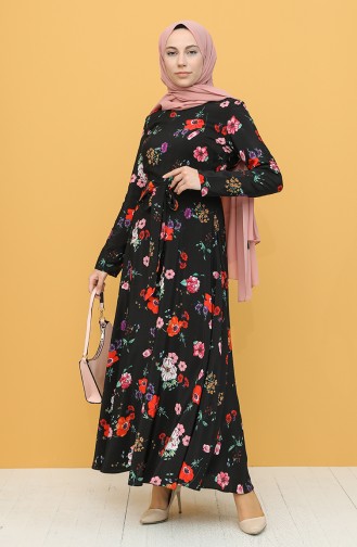 Schwarz Hijab Kleider 20Y3034303G-01