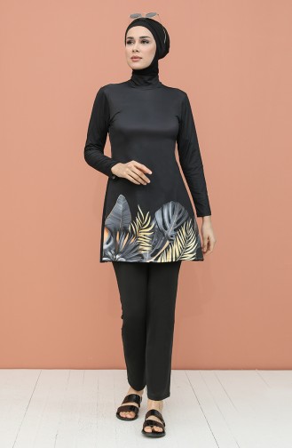 Maillot de Bain Hijab Noir 2053