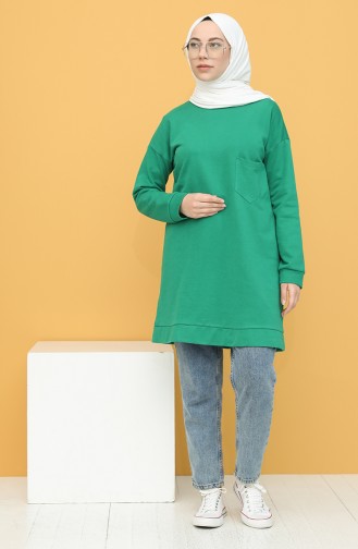 Sweatshirt Vert 1572-02