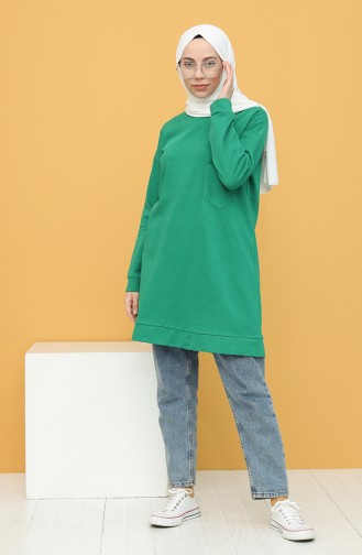 Sweatshirt Vert 1572-02