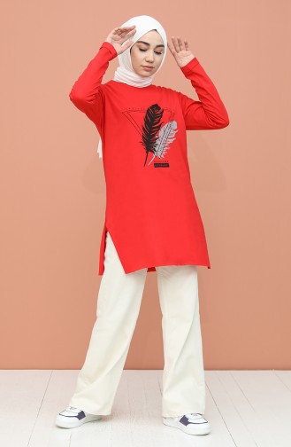 Tunique Rouge 55406D-03