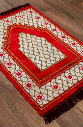 Claret Red Prayer Rug 0005-03