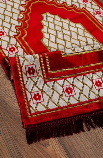 Claret Red Prayer Rug 0005-03