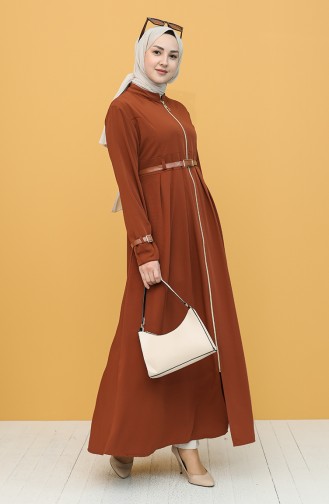 Brick Red Abaya 1788-05