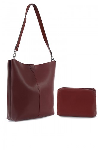 Claret Red Shoulder Bags 7002BO