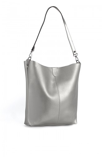 Silver Gray Shoulder Bag 7002GU