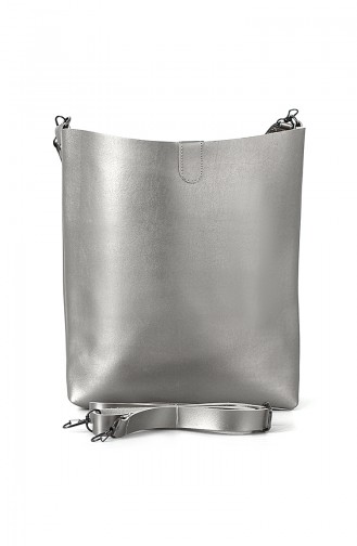 Silver Gray Shoulder Bag 7002GU