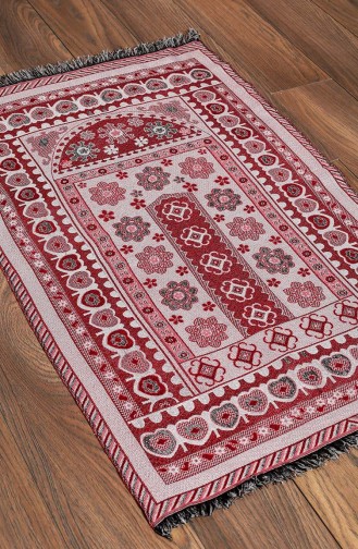 Claret Red Prayer Rug 0009-01