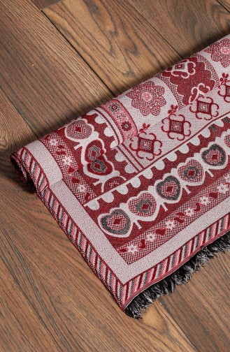 Claret Red Prayer Rug 0009-01