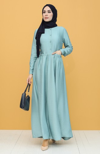 فستان أزرق مائل الى الأخضر 8300-01