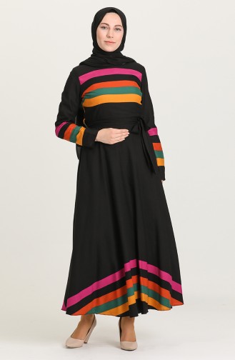 Senf Hijab Kleider 20Y3034303C-02