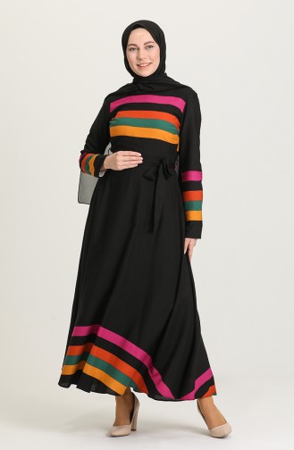 Mustard Hijab Dress 20Y3034303C-02