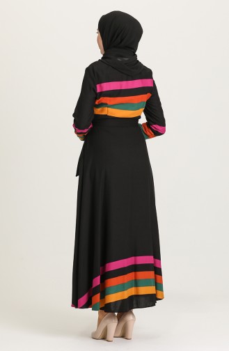 Senf Hijab Kleider 20Y3034303C-02