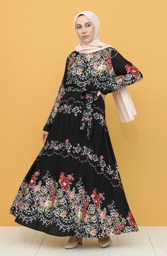 Black Hijab Dress 20Y3034303P-10
