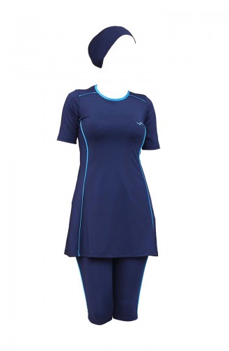 Navy Blue Swimsuit Hijab 1860-01