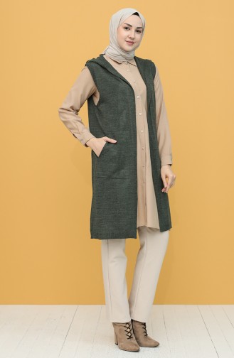 Schimmel-Grün Strickjacke 4299-07