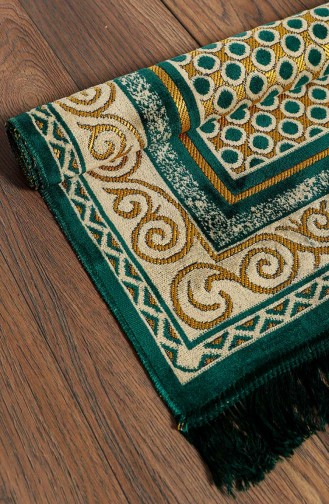 Tapis de Prière Vert emeraude 0004-02