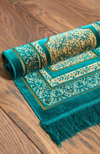 Tapis de Prière Vert emeraude 0012-02