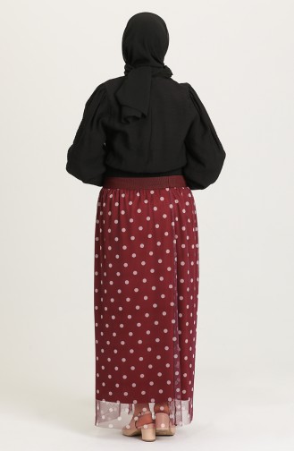 Claret Red Skirt 5031-01
