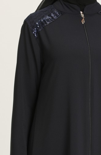 Navy Blue Abaya 2041-02