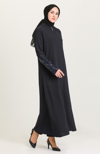 Abayas Bleu Marine 2042-02