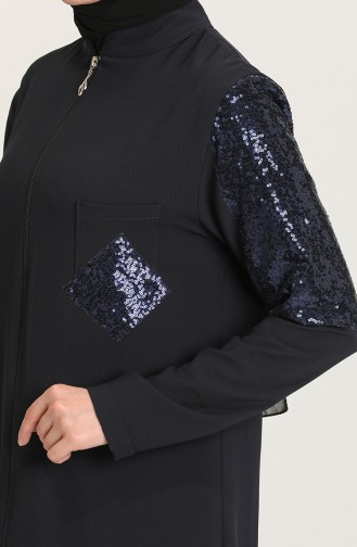 Abayas Bleu Marine 2042-02