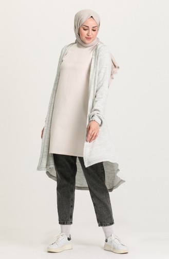 Grau Strickjacke 1574-03