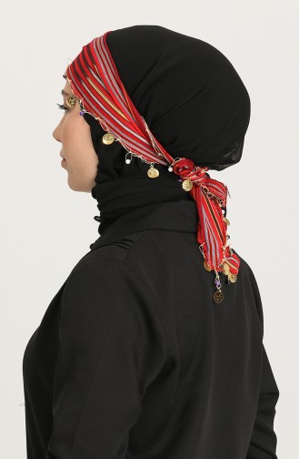Claret Red Hat and Bandana 1072-01
