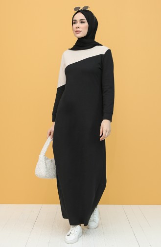 Black Hijab Dress 50101-01