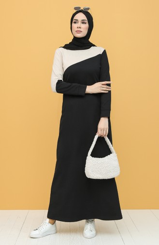 Black İslamitische Jurk 50101-01