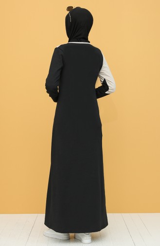 Black Hijab Dress 50101-01