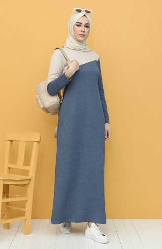 Indigo Hijab Kleider 50101-03
