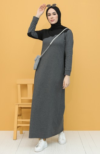 Anthracite Hijab Dress 50101-05