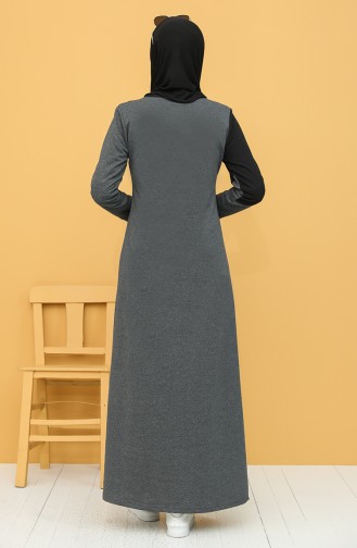 Anthracite Hijab Dress 50101-05