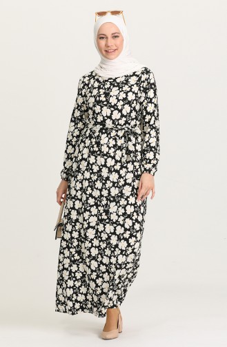 Black Hijab Dress 0390-01