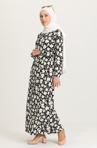 Black Hijab Dress 0390-01