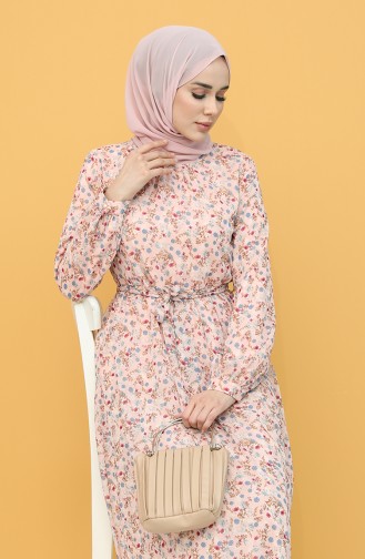 Robe Hijab Poudre 20Y3064001D-04
