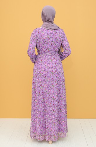 Purple Hijab Dress 20Y3064001D-06