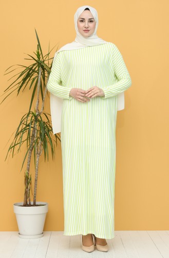 Nefti Grüne Farbe Hijab Kleider 8265-01