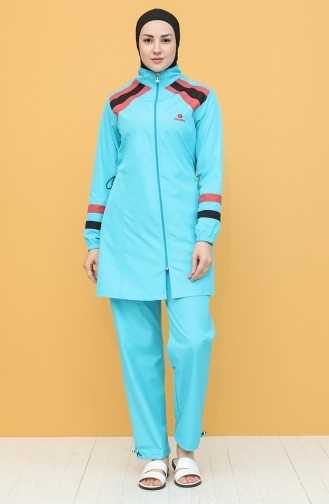 Turquoise Modest Swimwear 2025-05