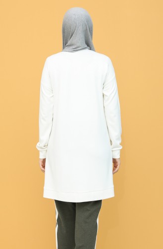 Cepli Sweatshirt 1573-06 Beyaz