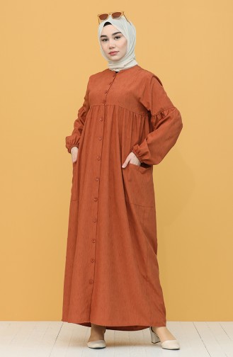Tan Hijab Dress 21Y8339A-01